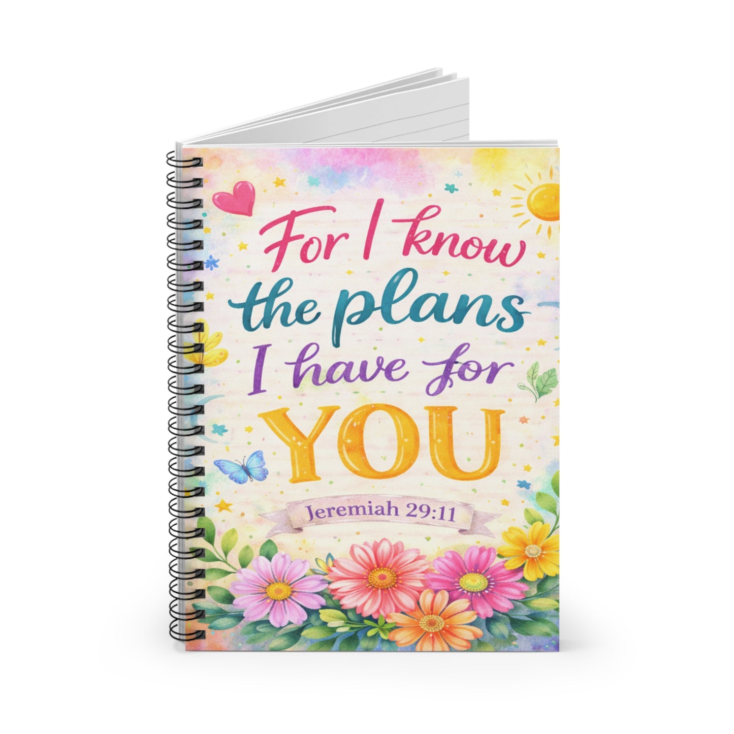 Jeremiah 29:11 Spiral Notebook – “For I Know the Plans I Have for You”