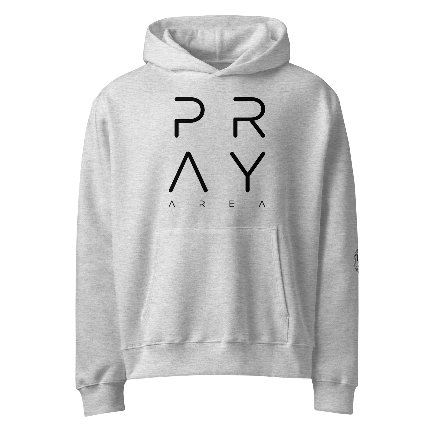 Pray Area Christian Oversized Hoodie | Heavyweight Faith-Based Streetwear