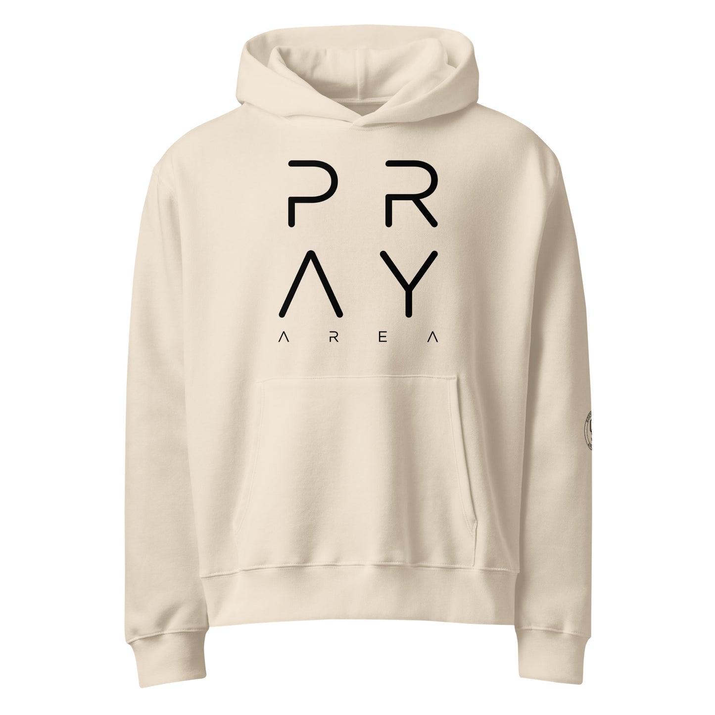 Pray Area Christian Oversized Hoodie | Heavyweight Faith-Based Streetwear