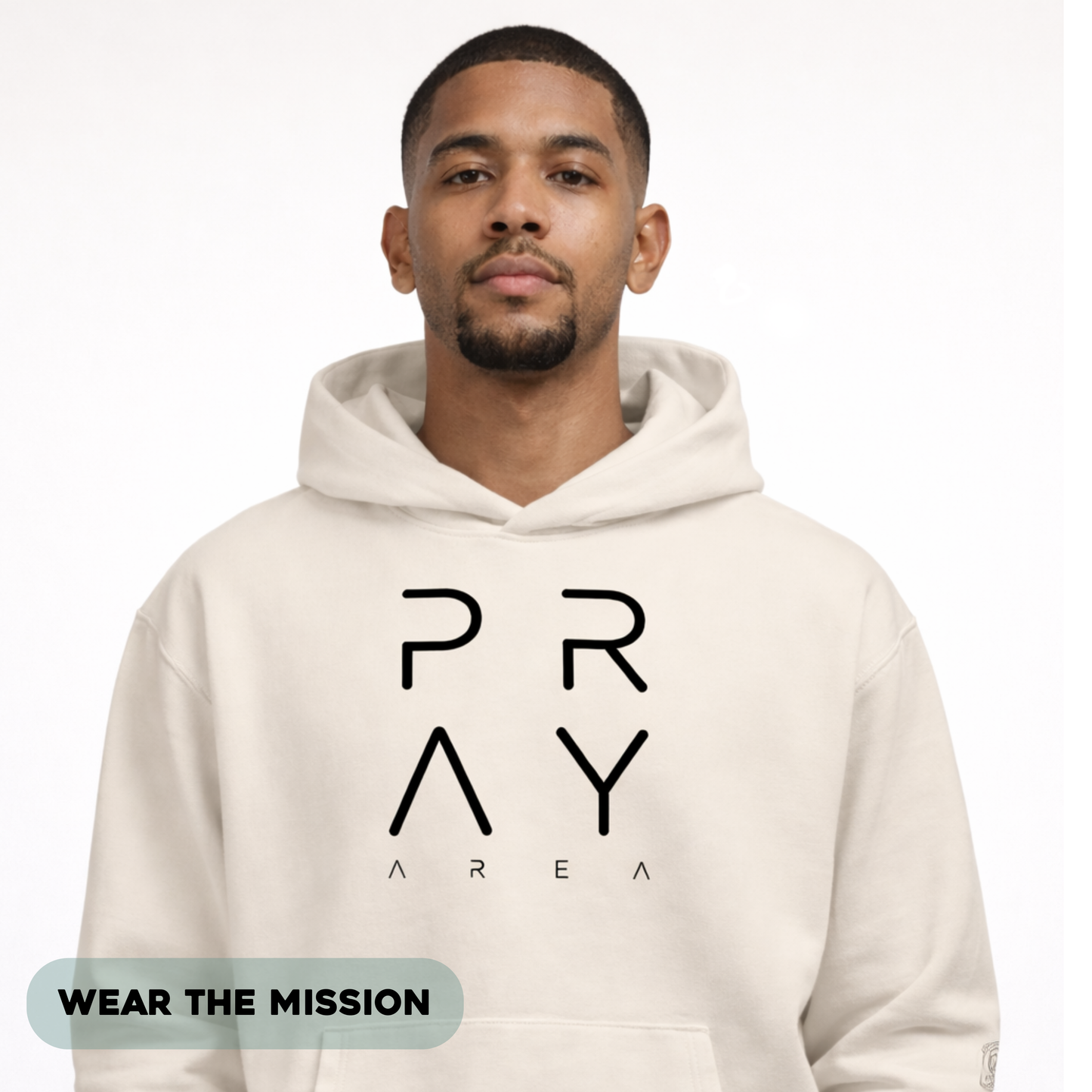 Pray Area Christian Oversized Hoodie | Heavyweight Faith-Based Streetwear