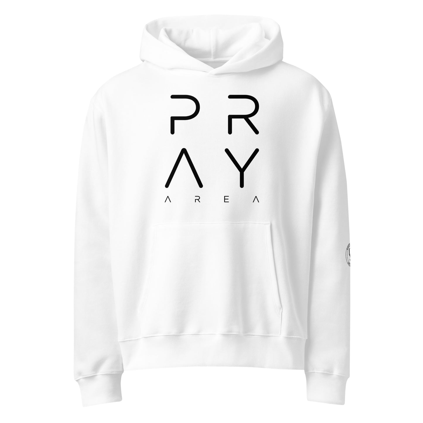 Pray Area Christian Oversized Hoodie | Heavyweight Faith-Based Streetwear