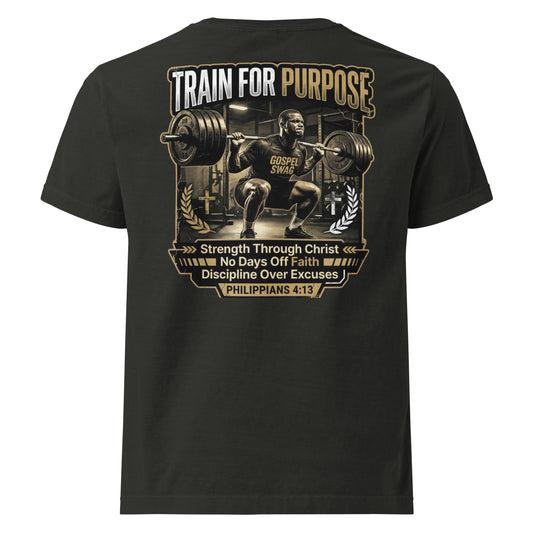Train For Purpose Oversized Tee | Christian Gym Streetwear