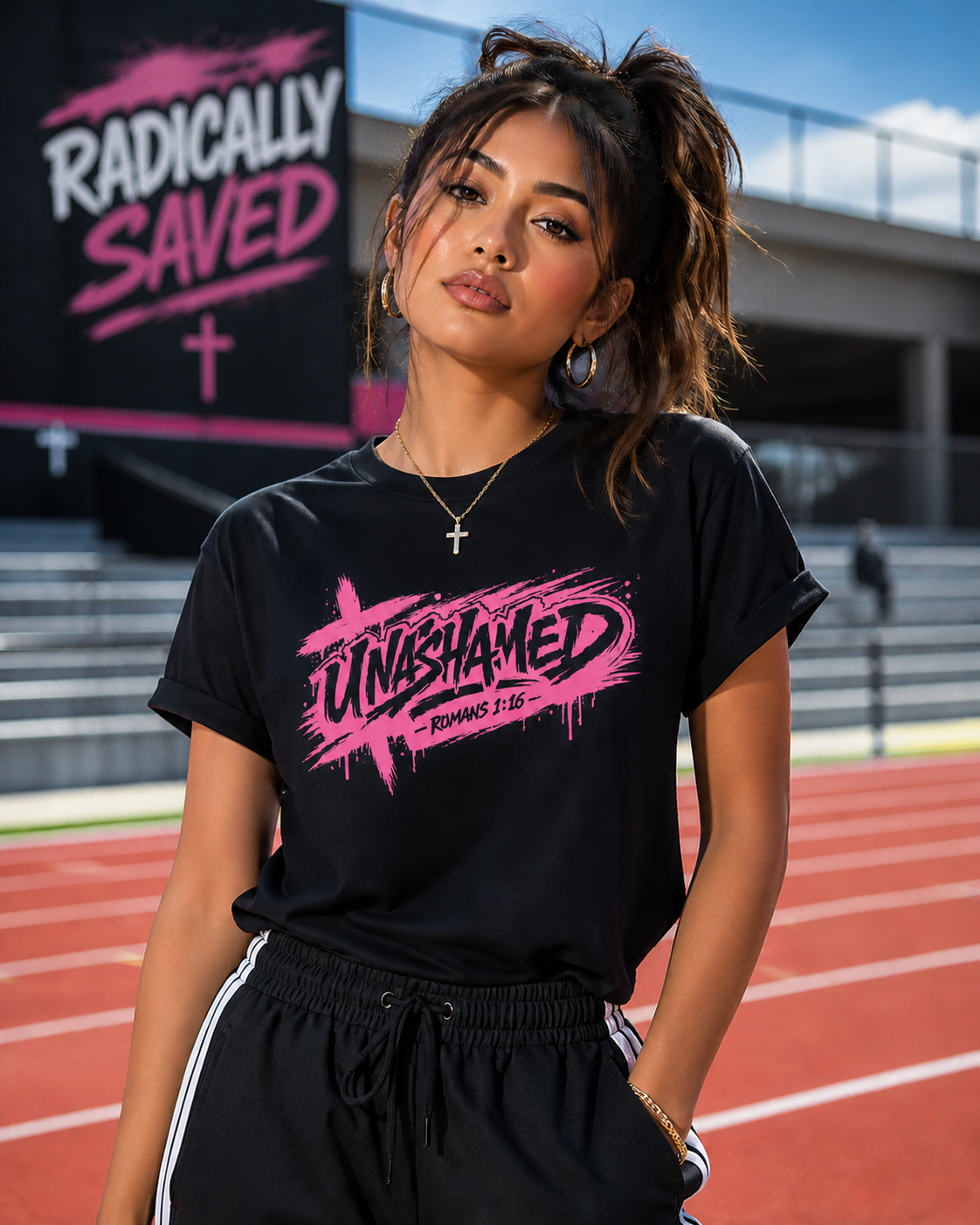 Unashamed Women’s Christian T-Shirt | Faith-Based Streetwear by Gospel Swag
